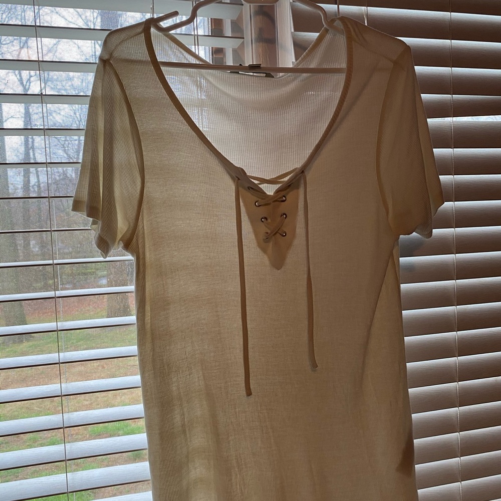 White Calvin Klein shirt